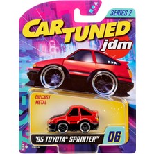 Valor Mgae Cartuned Jdm Seri 2 1985-87 Sprinter Trueno Gt-Apex AE86, Siyah Kırmızı, Diecast Metal Oyuncak