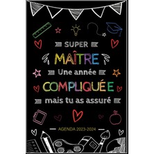 Valor Agenda Maitre 2023 2024 Semainier: Organisateur Planificateur Cadeau Personnalisé Pour Remerciement