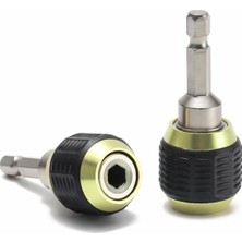 Valor Manyetik Mıknatıslı Speed Bits Uç Tutucu 1/4" Matkap Uyumlu Pratik Sök Tak Hızlı Bilyalı Emniyetli
