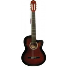 Valor Lc 3900 Crds Cutaway Kırmızı Sunburst Klasik Gitar
