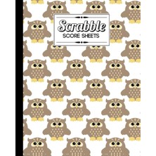 Valor Scrabble Score Sheet: Cute Owls Scrabble Score Sheet, Scrabble Game Record Book For Up To 4 Players
