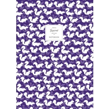 Valor Squirrel Notebook - Lined Pages - A4 - Premium: (Purple Edition) Fun Notebook 192 Lined Pages (A4 /