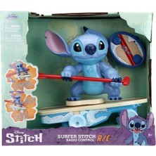 Valor Jada - Disney Radyo Kontrollü Stitch Surfer - Karakter 360° Döner - Kendi Başına Durur - Resmi Lisa