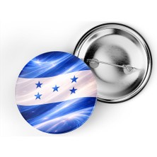 İberk 5 Adet - Iğneli Çanta Rozeti - Honduras – Honduras Bayrağı - Abstract Ülke Bayraklı