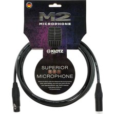 Valor Klotz M2 MC2000 Mikrofon Kablosu Siyah 5m Xlr Neutrik Uçlu