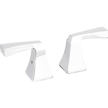 Valor Delta Faucet RP53409 Dryden Iki Metal Kol Kolu Seti, Krom