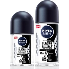 Valor Nivea Men Erkek Roll-On Deodorant Black&white 50ML ve Mini Roll-On Black&white 25ML