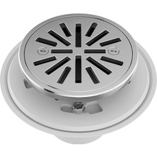 Valor Delta Faucet Yuvarlak Duş Yer Sifonu, 10CM Fayans, Krom Kaplama