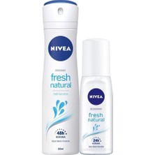 Valor Nivea Kadın Pump Sprey Deodorant Fresh Natural 75ML ve Nivea Kadın Sprey Deodorant Fresh Natural 15