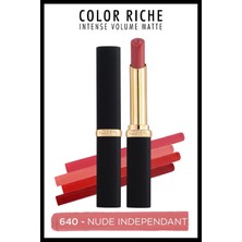 Valor L'oreal Paris Color Riche Intense Volume Matte Ruj - 640 Nude Independant