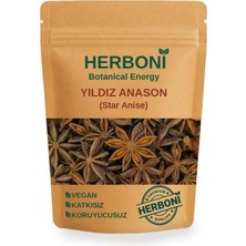 Herboni Yıldız Anason 50GR ,star Anise, Whole Star Anise, Badian, Doğal ve Katkısız