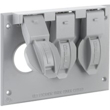Valor Hubbell-Bell 1-Kat Dikey Box Mount Single 1.406-INÇ Hava Şartlarına Dayanıklı Kılıf, 5093-0