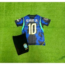 Breathless Brezilya 2026 Dünya Kupası Neymar Çocuk Forması (Lacivert)