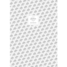 Valor Elephant Notebook - Lined Pages - A4 - Premium: (White Edition) Fun Notebook 192 Lined Pages (A4 /