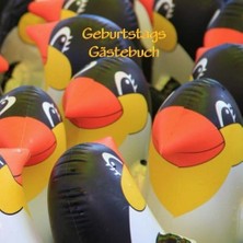 Valor Geburtstags Gästebuch - Pinguine: Damit Kein Gast Je Vergessen Wird! (Für 70 Gäste)