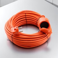 Valor Uzatma Kablosu 30 Metre 3x2.5 mm Ev Tipi Topraklı Cca Kablolu Tekli Grup Fiş Priz Kapaklı Monofaze