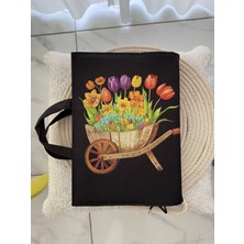 Dutt Dikim Siyah Kur’an-I Kerim Çantası, Su Itici, Sağdan Açılır-Orta Boy 20*26 cm