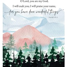 Valor Independently Published "o Lord, You Are My God" Isaiah 25:1: Journal With Bible Verse On Cover (Bl