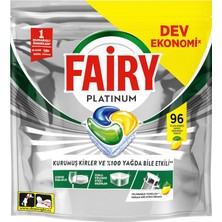 Valor Fairy Platinum Bulaşık Makinesi Deterjanı Kapsülü/tableti 96 Yıkama Limon Kokulu