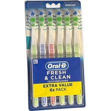 Valor Oral-B Diş Fırçaları Taze ve Temiz Orta 6 Sayı, 6 Adet