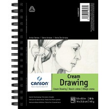 Valor Canson Artist Serisi Krem Çizim Pedi 14 cm x 21 Cm, Yan Telli, 60 Yaprak (400059707)