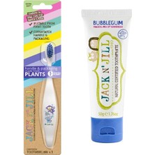 Valor Jack N' Jıll Jack N Jill Doğal Diş Bakım Seti (Unicorn&monkey Diş Fırçası + Sakız Aromalı Macun 50G