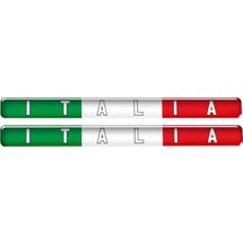 Valor Italia Yazılı Italyan Çubuk 2li 3D Sticker
