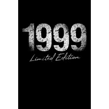 Valor Limited Birthday Edition 1999 Born Year Vintage Retro Grunge Line Art: Notebook - Funny Heart Line