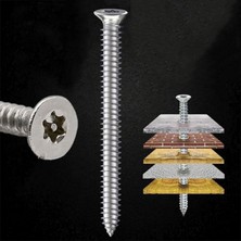 Valor BADEM10 Buldex Vida 7.5X150 mm 50 Adet Sivri Uçlu Dübelsiz Beton Vidası Tork Duvar Vidası Buldeks