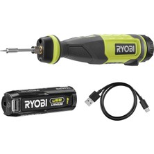 Valor Ryobi RSI4-120G USB Lityum Havya 480° Usb-C Kablo - 1 x 4V 2.0AH Pil - Lehim Teli ve Emniyet Kapağı