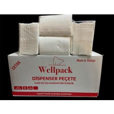 Valor Wellpack Dispenser Peçete, 100% Saf Selüloz, Çift Kat, 18 Paket, Made In Türkiye,ekstra Büyük Boy 2