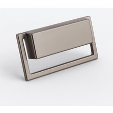 Valor Marko Soft Füme Metal Gömme Mobilya Kulp Modern Dolap ve Çekmece Dayanıklı Dekoratif Kulplar