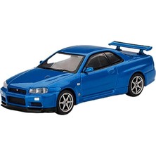Valor Mini Gt 1:64 Nissan Skyline Gt-R (R34) V-Spec Bayside Blue