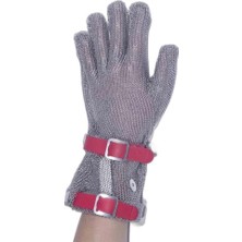 Valor Epinox Çelik Eldiven Uzun 8 cm Kırmızı, M Beden, (El-Uzr)