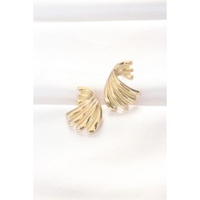 Armüz Pirinç Gold Renk Küpe