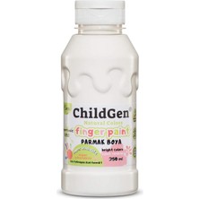 Valor Childgen Süper Yıkanabilir Parmak Boya 350 ml Şişe Beyaz