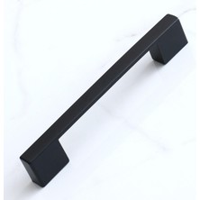 Valor BADEM10 Kale Kulp 128 mm Siyah Metal Mobilya Mutfak Çekmece Dolap Kulpları Dolabı Kapak Kulbu Kulpu