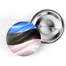 İberk 5 Adet - Iğneli Çanta Rozeti - Estonya – Estonia Bayrağı - Abstract Ülke Bayraklı