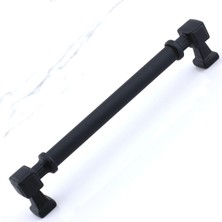 Valor BADEM10 Talas Siyah Renk Metal Kulp 160 mm Mutfak Dolap Çekmece Mobilya Dolabı Kapak Kulpları Kulb