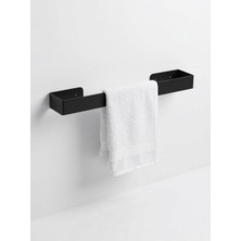 Valor Orret Home 40 cm Yapışkanlı Havlu Askısı Metal Havluluk Delmeden Montaj Banyo Havlu Askılığı Mutfak