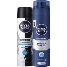 Valor Nivea Men Erkek Sprey Deodorant Black&white Invisible Fresh 48 Saat Anti-Perspirant Koruma 150ML ve