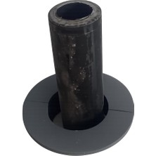 Valor Koyu Gri Doğalgaz Boru Kılıfı - Geçmeli Duvar Geçiş Kılıf Kapağı Kapağı Iç Çap : 4,5 cm