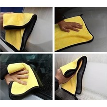 Valor 3' Lü Yünlü Sarı ve Gri Araç Temizleme Bezi 30 cm x 30 cm