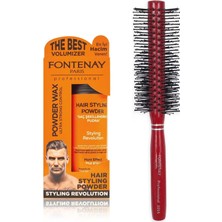 Valor Fontenay Saç Şekillendirici Pudra Toz Wax Ultra Strong Turuncu 20GR + Profesyonel Saç Fırçası 1016
