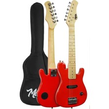 Valor Midex CEG-30RD 4-6 Yaş Çocuklar Için Amfili Full 1/4 30 Inç Elektro Gitar Seti Red