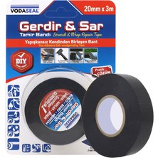 Valor BADEM10 Gerdir Sar Esnek Tamir Bandı 20 mm x 3 mt Kendinden Birleşen Kauçuk Bant