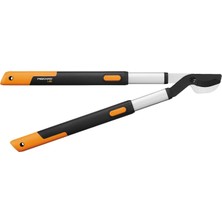 Valor Fiskars Smartfit L86 Teleskopik Budama Makası, Paslanmaz Hassas Çelik ve Alüminyum, Siyah-Turuncu R