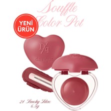 Valor Dasique Yoğun Pigmentli Köpük Yapıda Kadife Bitişli Ruj & Allık Souffle Color Pot 24 Smoky Lilac, 1