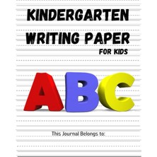 Valor Independently Published Kindergarten Writing Paper With Lines For Kids - 120 Blank Handwriting Prac