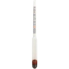 Valor 13 cm Kısa Form Alkol-Metre Dansimetre 0-100 Derece